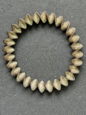 VINTAGE Coil Spring Stretch Bracelet Gold MCM Collectible (6")